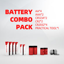 Load image into Gallery viewer, BEVIGOR Lithium Batteries AAx4, AAAx2, CR123Ax2, CR2x2, CR2032x4【Non-Rechargeable】
