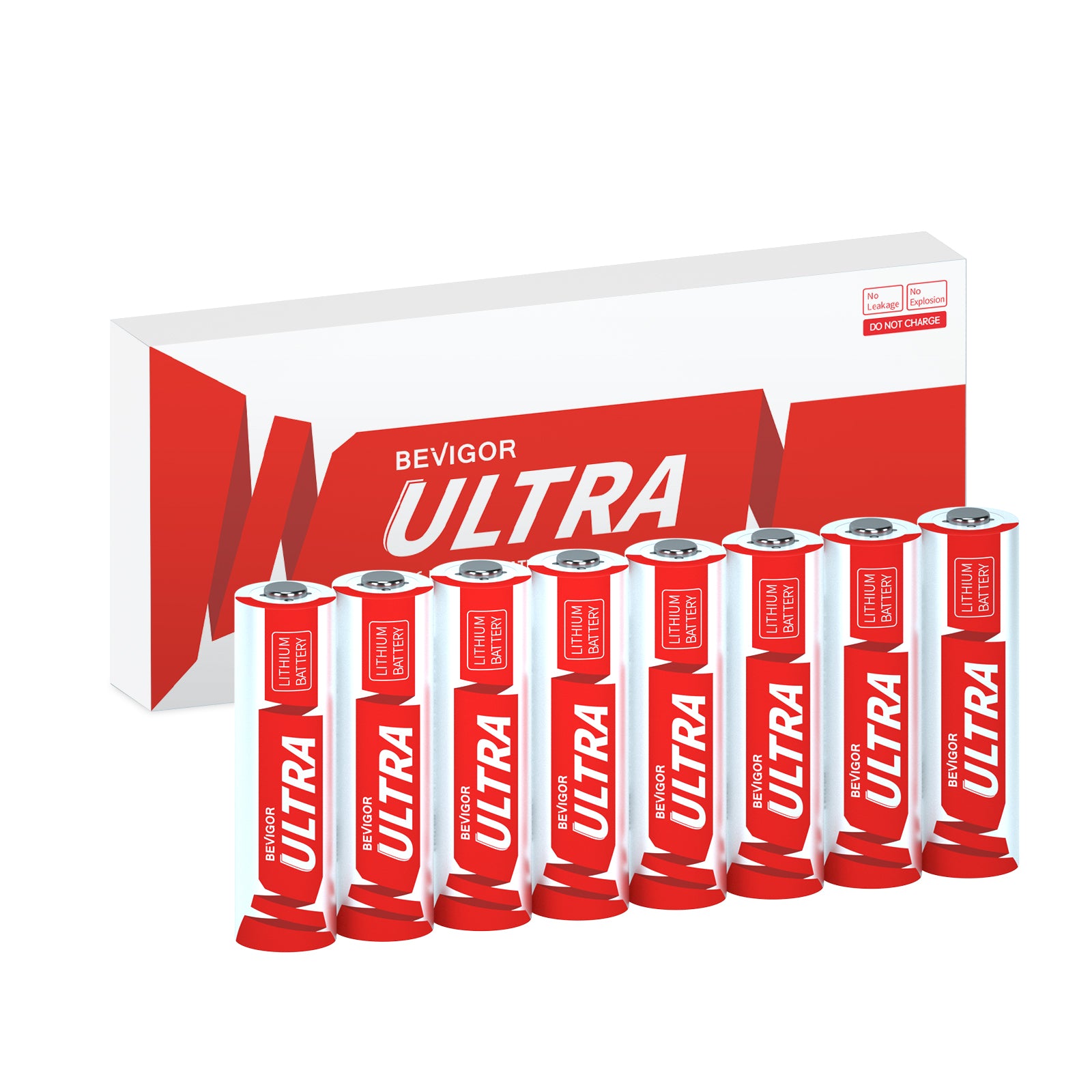 ULTRA #NEW Bevigor Lithium AA Batteries 8Pack 1.5V 3500mAh 【Non-Rechargeable】