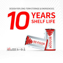 Load image into Gallery viewer, BEVIGOR CR123A Lithium Batteries 16 Packs 1500mAh High Performance
