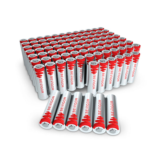 Bevigor Lithium Batteries AA, 96 Pack 1.5V 3000mAh Lithium (Non-Rechargeable)